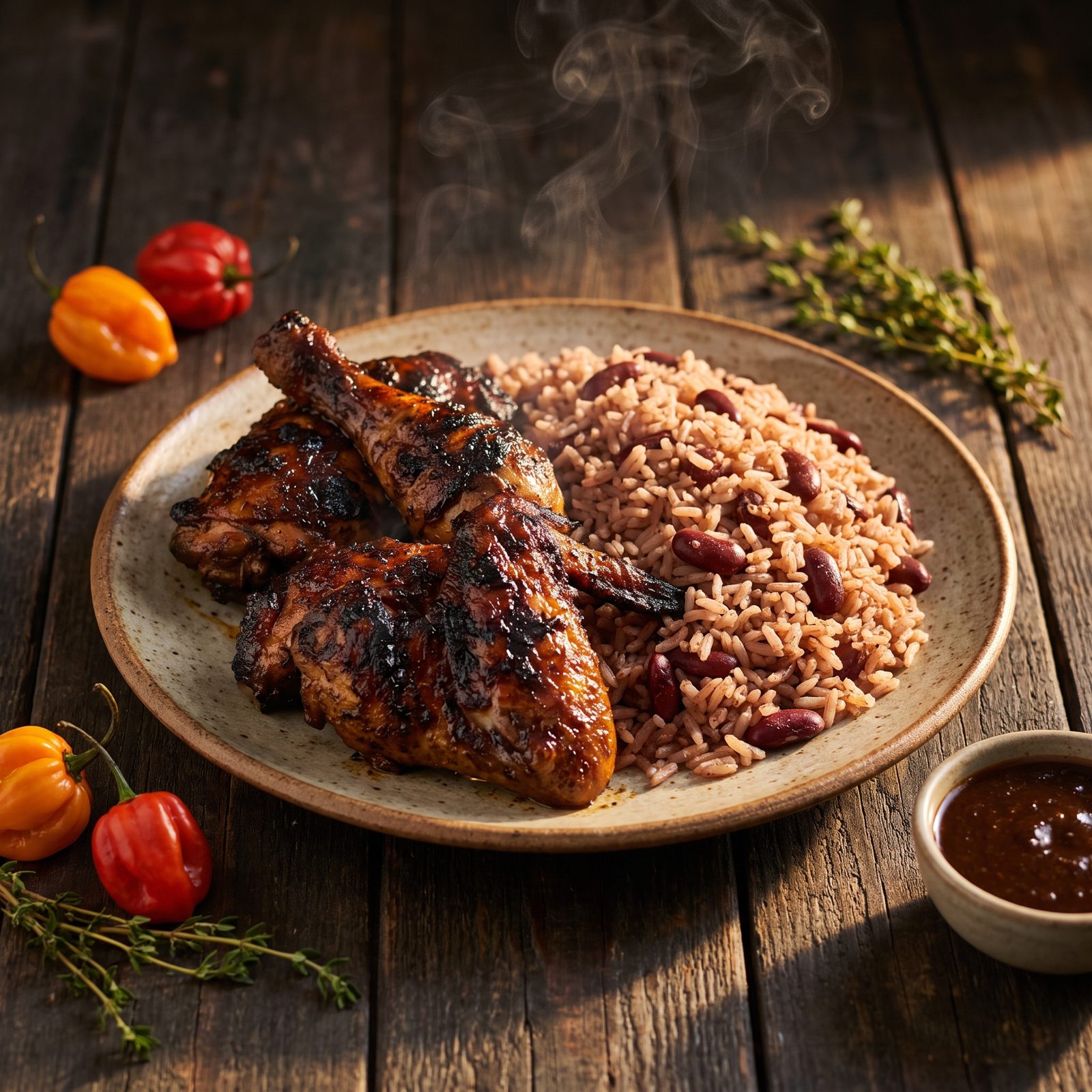 Jerk chicken, Kitchen Hut